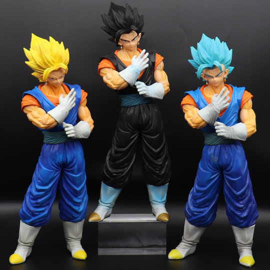 Dragon Ball Wukong hand-made model Super Saiyan wujita Beji special battle damage cartoon anime doll peripheral