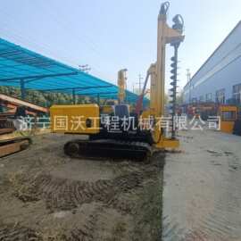 山地各种角度光伏打桩机 液压光伏钻机图片 履带行走光伏钻机