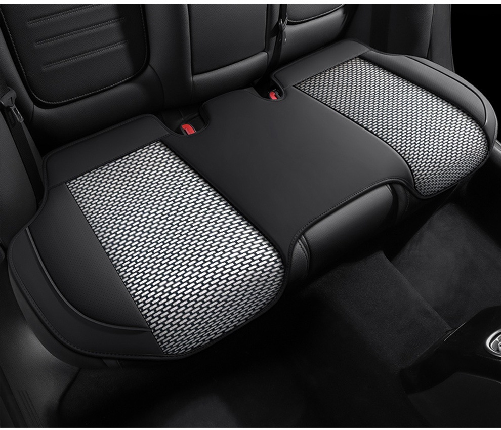 Directly from the manufacturer, breathable leather combined with ice silk, three-dimensional comfort, soft, suitable for all seasons, durable, dirt-resistant, universal car seat cover