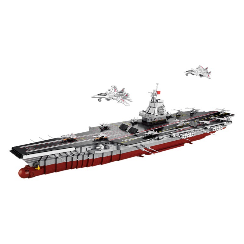 Compatible con el gran portaaviones Lego 003 Fujian Ship pequeño rompecabezas de partículas bloques de construcción juguetes venta directa image 1