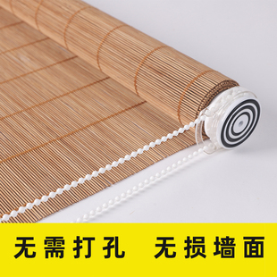 ◖ Chinese-Style Bamboo Roller Blinds, No-Drill Installation, Bamboo Blinds, Curtain Blinds, Bamboo Curtains, Door Curtains, Tea Room, Zen Room Partition