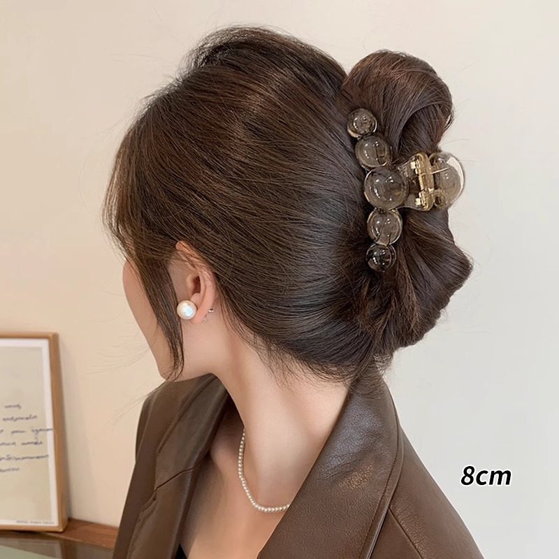 14 # Perlas negras y grises florecientes de unos 8cm
