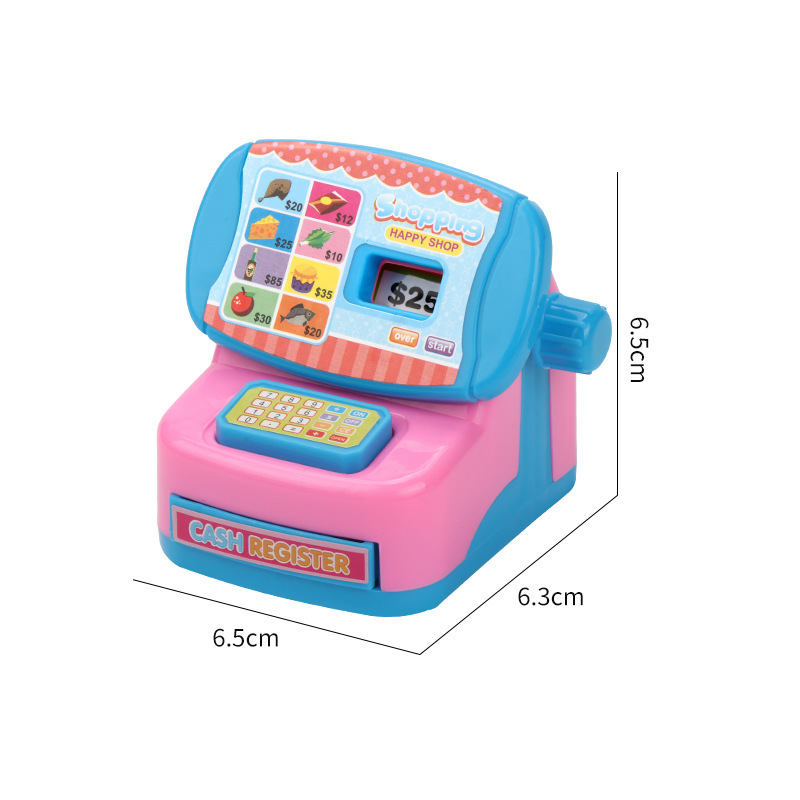 ミニ販売機のままごと玩具のクロスボーダー漫画デパートのレジのプラスチックの子供の家のシーンのおもちゃをシミュレーションします。|undefined