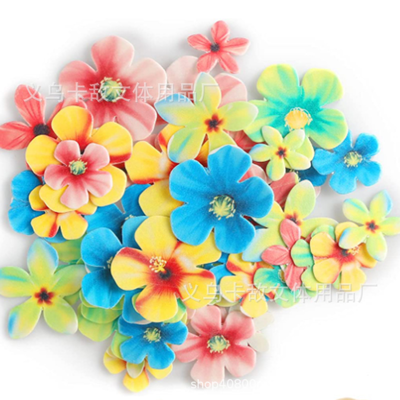 Especial transfronterizo para decoración de papel de arroz glutinoso, decoración de pastel de flores, decoración de papel de barnizado, decoración de horneado de mariposa en caja