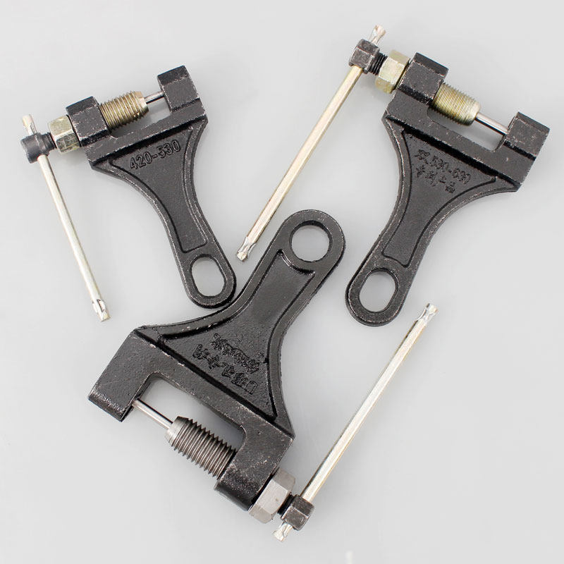 Motorcicleta triciclo universal desmontaje de cadena herramienta especial desmontaje de cadena interceptor de cadena 420 / 428 / 530