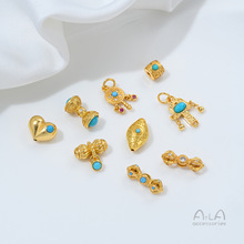 ����ɫ�~�24K�����G��ʯС�������diyˮ�����Ĵ����Ʒ���