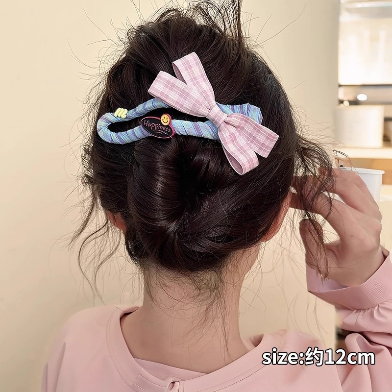 Gran arco clip de cabello de alta sensación clip de boca de pato nuevo clip de cabeza de mujer temperamento clip de tiburón clip de cabello