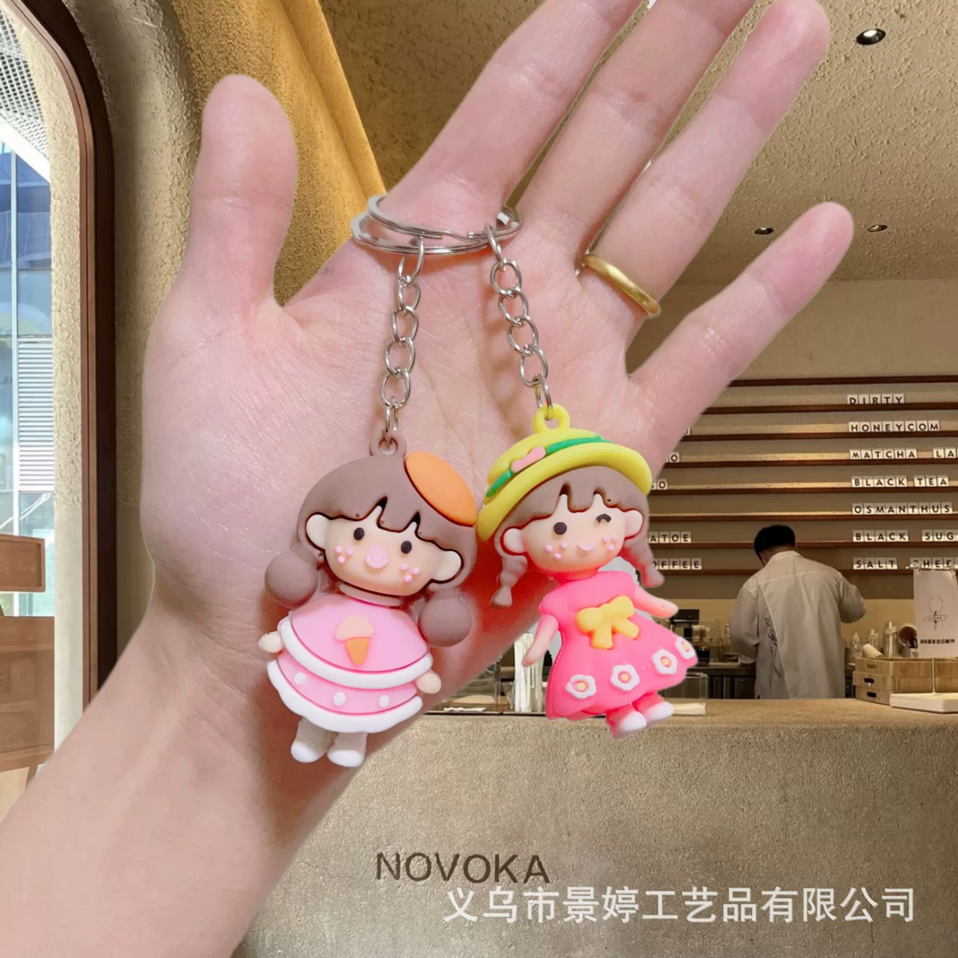 Мультяшный милый хвостик с косичками, кукла, брелок, подвеска, сумка с ключами, новая коллекция, подарок на день рождения