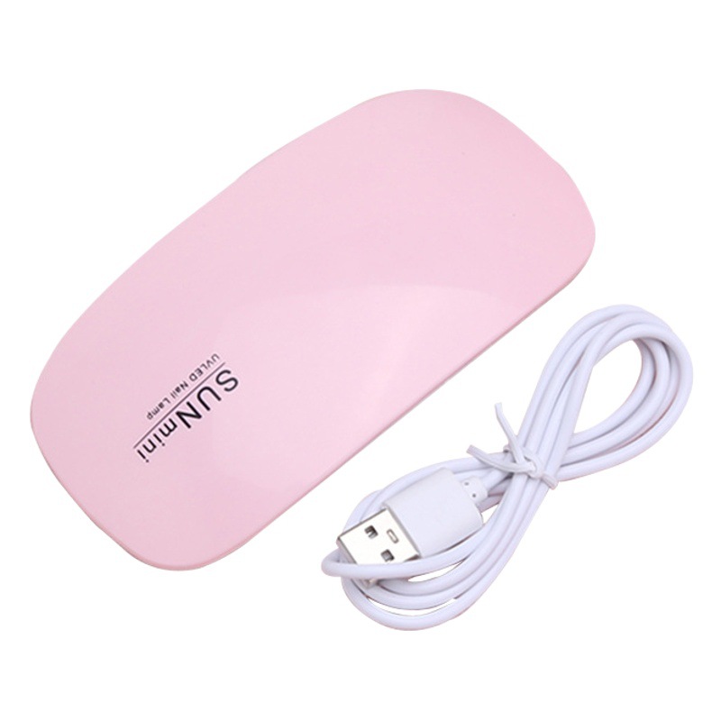 Lámpara de uñas pequeña lámpara de ratón Mini lámpara de esmalte de uñas lámpara de hornear máquina de fototerapia de uñas de mano lámpara UV SUNMINI