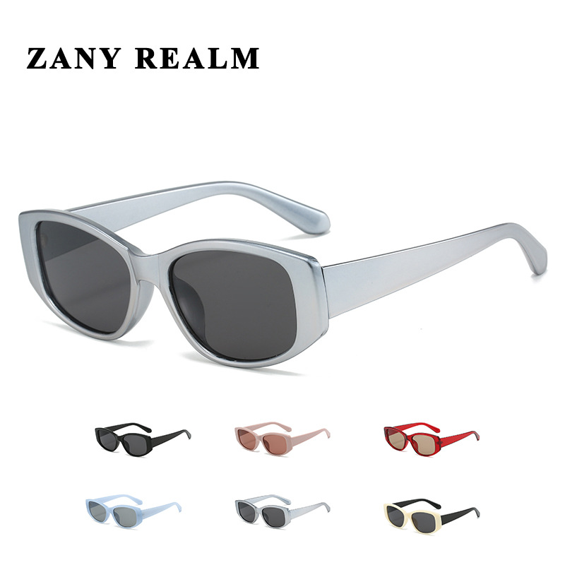 Gafas de sol con sombra para mujer, protección UV de alta calidad, marco pequeño, gafas de sol de ojo de gato retro transfronterizas 2024 nuevo estilo al por mayor