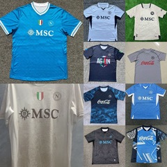 2425/2526俱乐部足球服那不勒斯球衣主客场新款运动短袖t恤球迷版