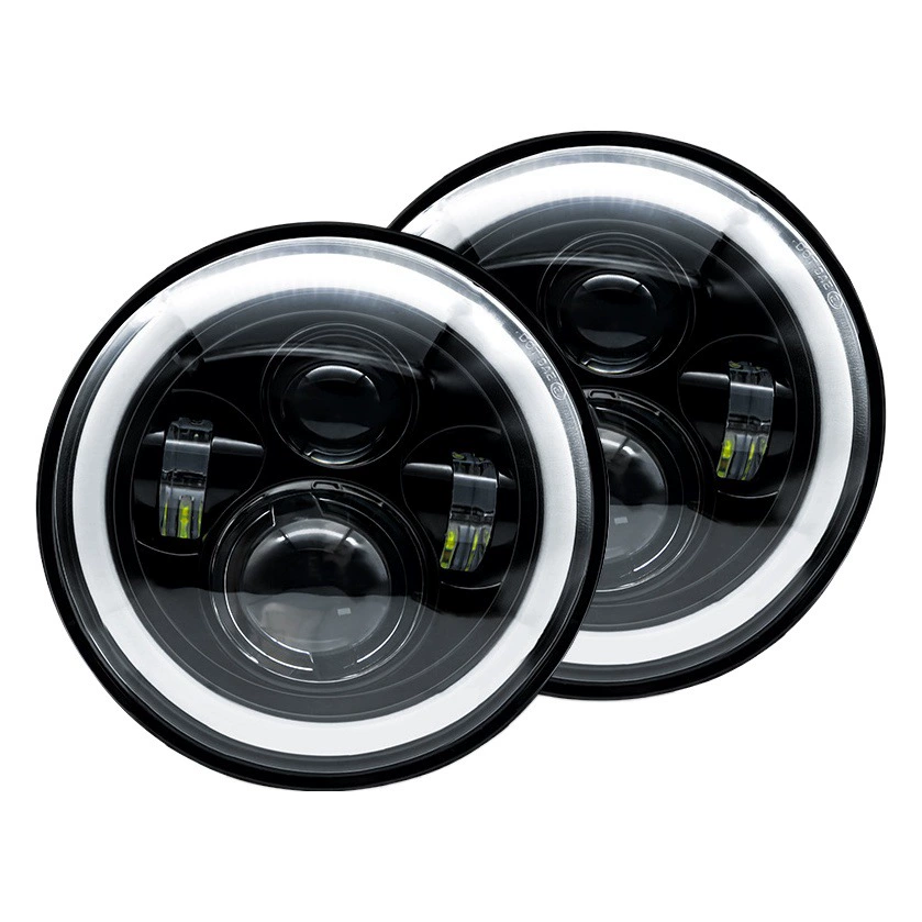 Популярная Harley Wrangler 7-дюймовая 60W4 бусины ангельский глаз Модифицированная светодиодная фара мотоцикл внедорожник фара