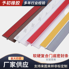 软硬复合门底密封条玻璃门窗缝隙隔音漏风挡水条房门挡板挡风胶条