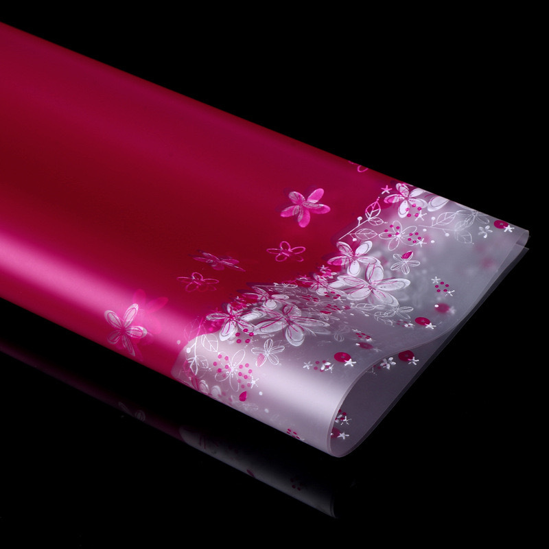 Papel de embalaje a prueba de agua de flores de mariposa Lizhi Ran Papel Hansu Papel de niebla Papel de embalaje de ramo de flores de color mariposa