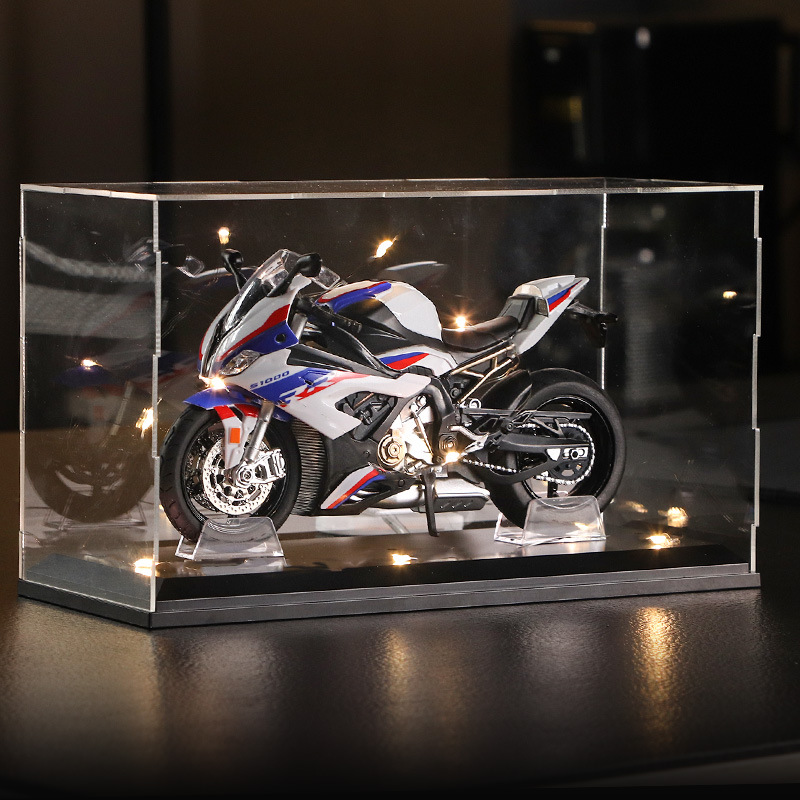 BMW S0RR 오토바이 모델 장난감 시뮬레이션 합금 자동차 소년 기관차 1:12 자동차 모델 컬렉션 장식품