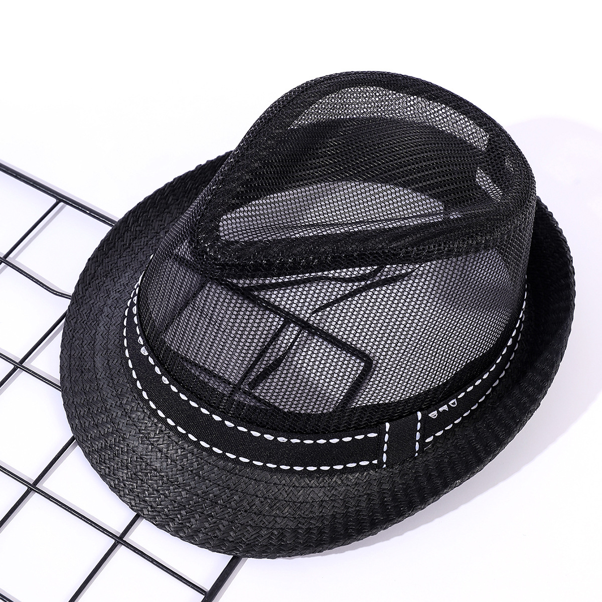Primavera y verano de los hombres sombrero de malla hueca al aire libre ocio Bowler sombrero femenino Jazz sombrero viaje playa sombrero sol sombrero hembra