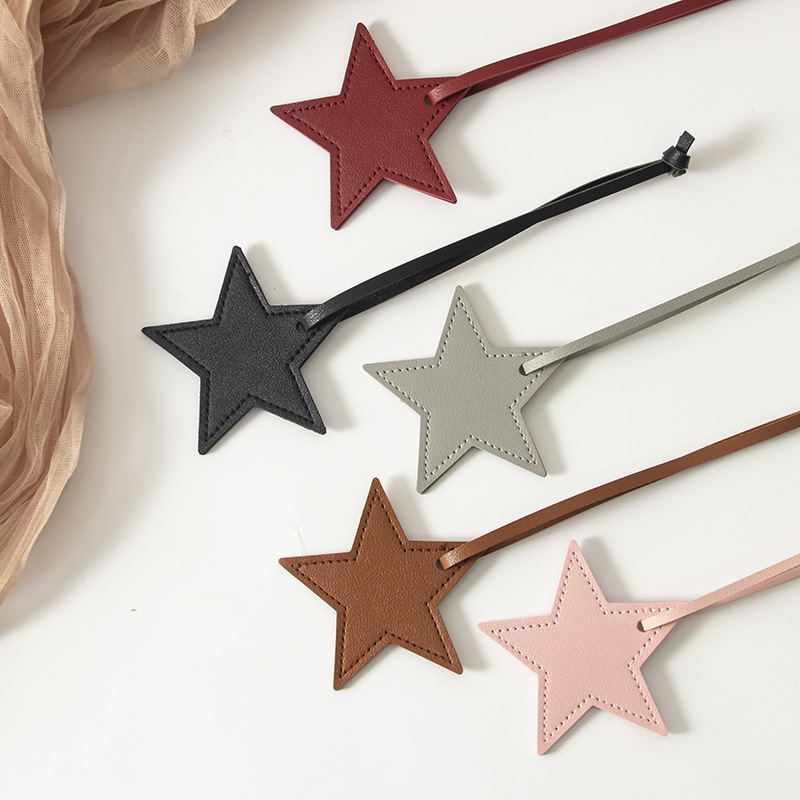 Manufacturer's Ready-Made Cross-Border Popular Five-Pointed Star Car Key Bag Pu Pendant Buckle Couple Backpack Pendant Pendant Manufacturer's Ready-Made Cross-Border Popular Five-Pointed Star Car Key Bag Pu Pendant Buckle Couple Backpack Pendant Pendant