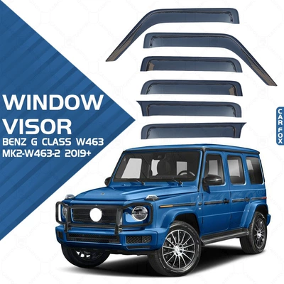 Rain shield – Mercedes-Benz G-Class Rain Shield - standard-packaging-without-logo-6pcsmercedes-benz-g-class-mk2-w463-2-2019-plexiglas-no-bright-strips-rain-shield
