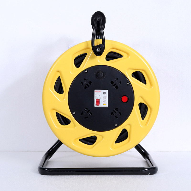 Wheel type towing reel with leakage protection, 220V multi-purpose socket, power supply reel, portab