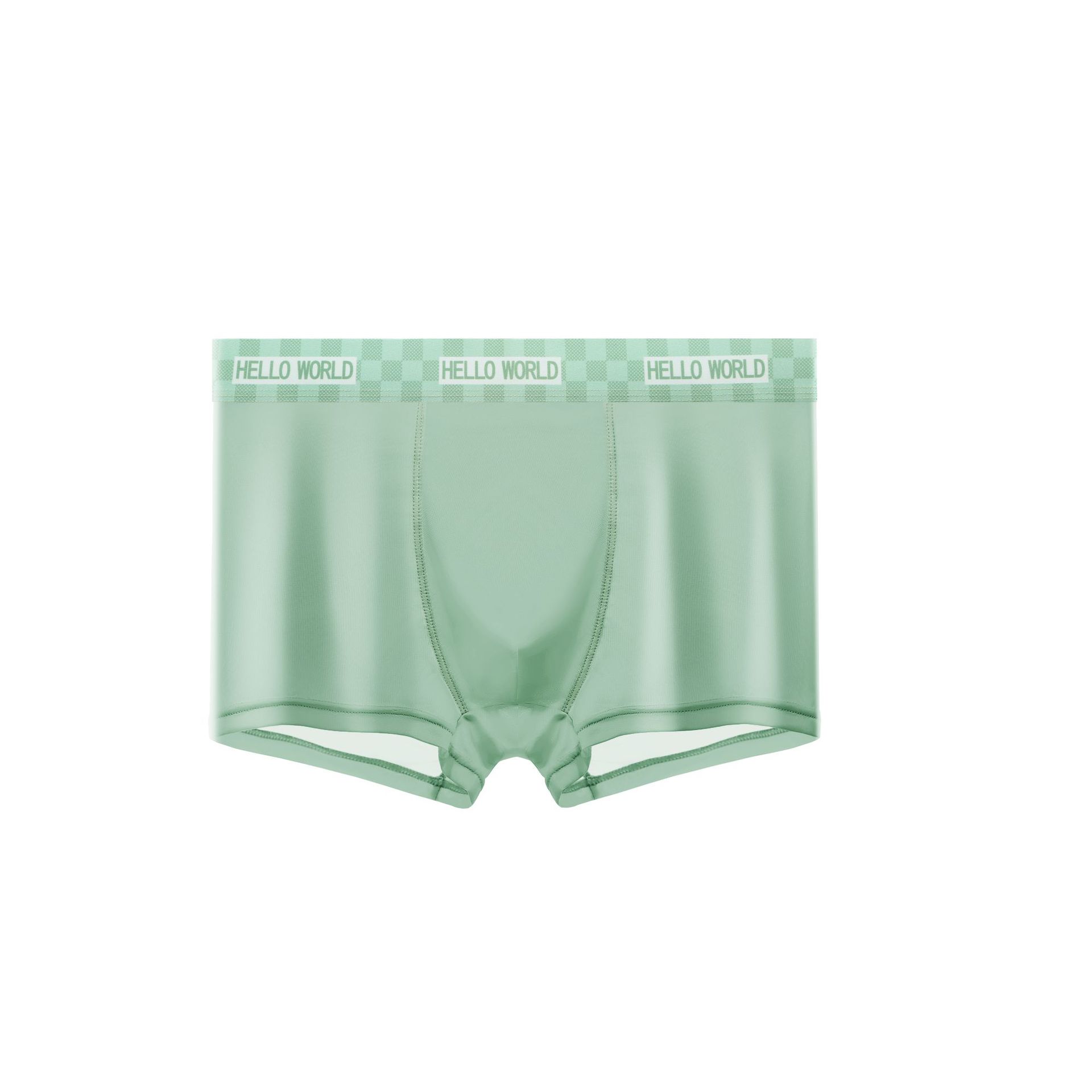 Ropa interior de los hombres del verano Delgado antibacteriano transpirable niños hielo seda Boxer shorts sin costuras juventud más tamaño ropa interior hombres