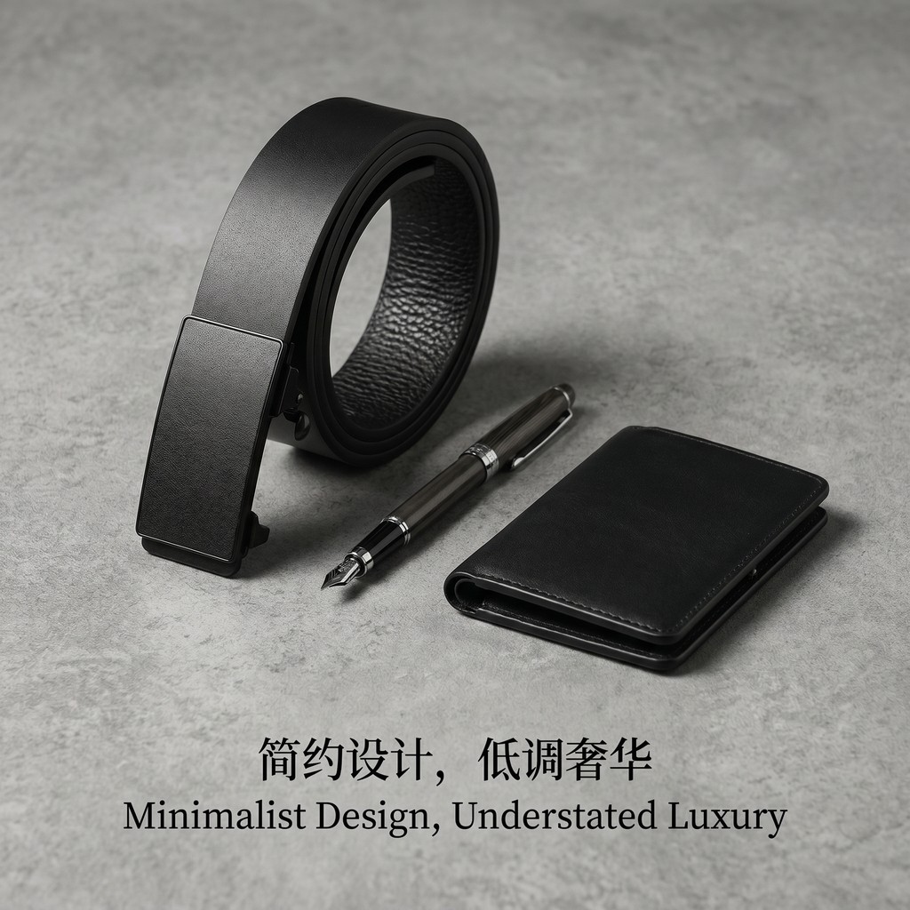 Men's Leather Belt New Style Genuine Cowhide Automatic Buckle Casual Trend Versatile Youth Men's Waist Belt Business Trouser Belt