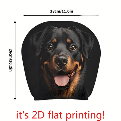 Sürətlər qutusu və əl tormozu başlıqları Cars, Various Quirky Prints, Polyester - smiling-rottweiler-2-pack