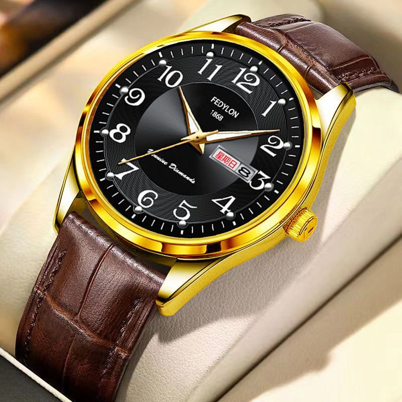 110 Gold Black Face-Brown Belt