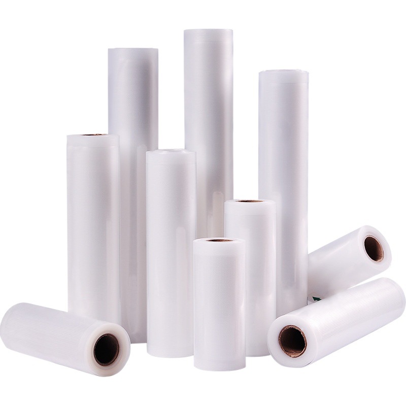 Bolsa de rollo de vacío de grano doméstico bolsa de envasado de alimentos salchicha comprimida de malla de alimentos cocidos bolsa de mantenimiento fresco bolsa de máquina de bombeo de vacío