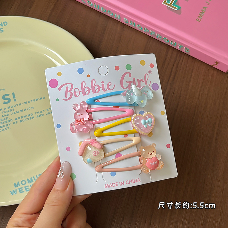 F8931-6# pegasus love bb clip five-piece set