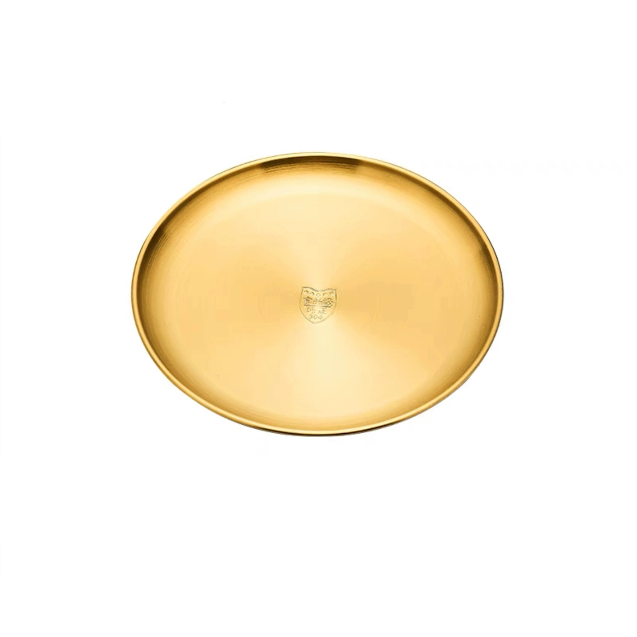 304 Stainless Steel Korean BBQ Platter, Round Buffet Plate, 14–30 cm, Silver or Gold