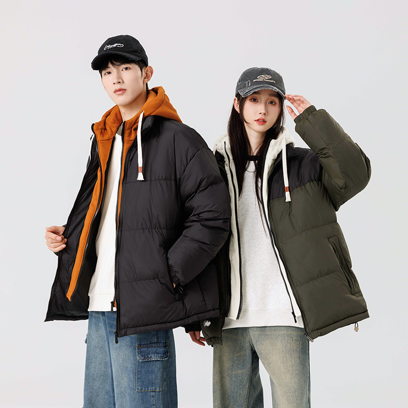 Giacca in cotone largo da uomo North Winter New Style in due pezzi_voghion.com