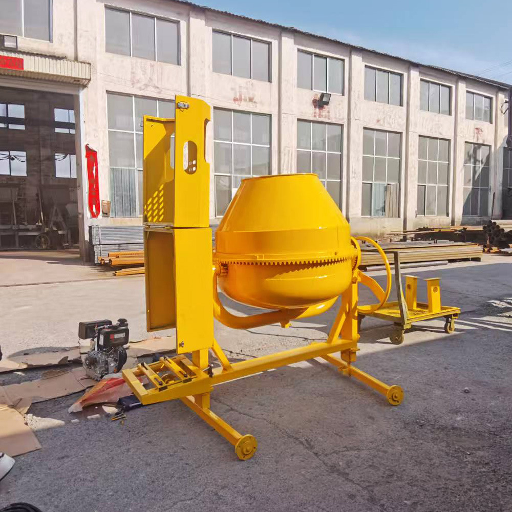 Inventario móvil 350 diesel mezclador vertical mezclador de concreto fabricante de maquinaria de construcción equipo completo