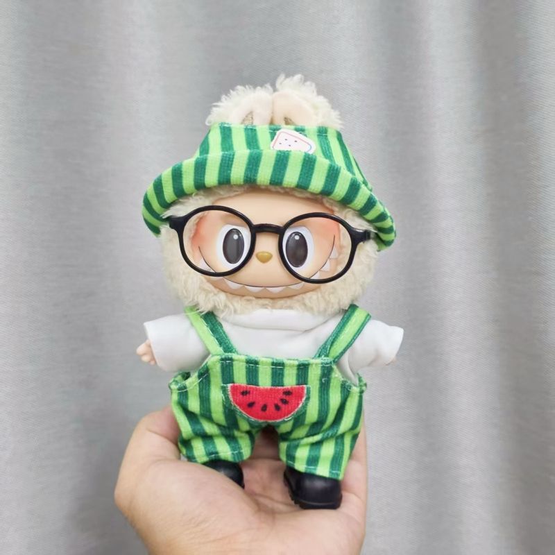 拉布布公仔换装着替衣服labubu一二三代娃衣服裙子背带裤套装超萌|undefined