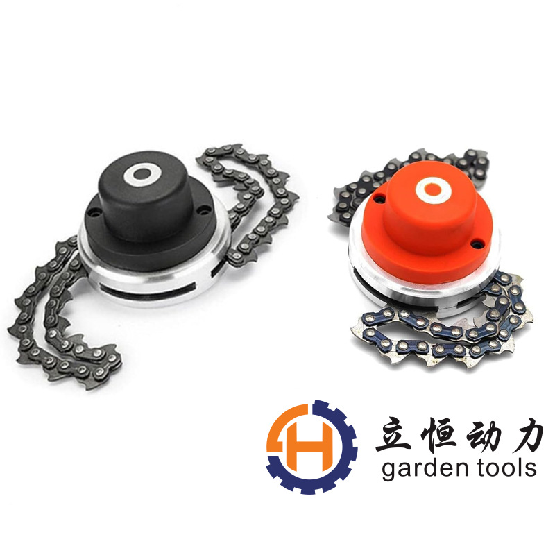 割草机链条打草头螺纹款加厚耐磨刀头割灌除草机通用配件打草盘