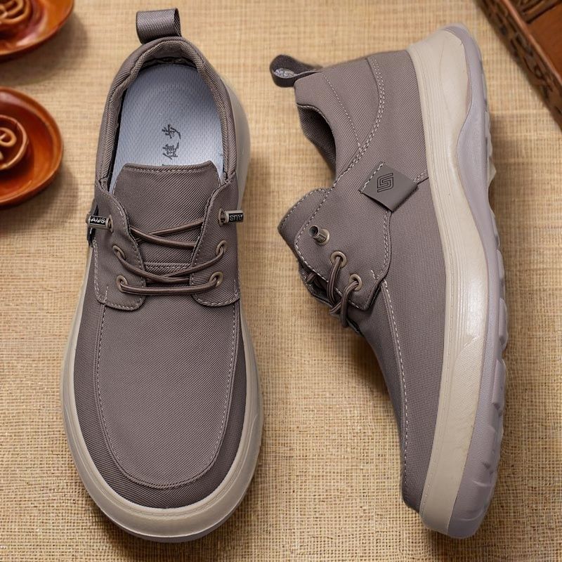 Spring and Summer New Style Breathable and Lightweight 2025 Men's Shoes Casual Canvas Sports Shoes Versatile Polyurethane Soft Sole Non-Slip Shoes