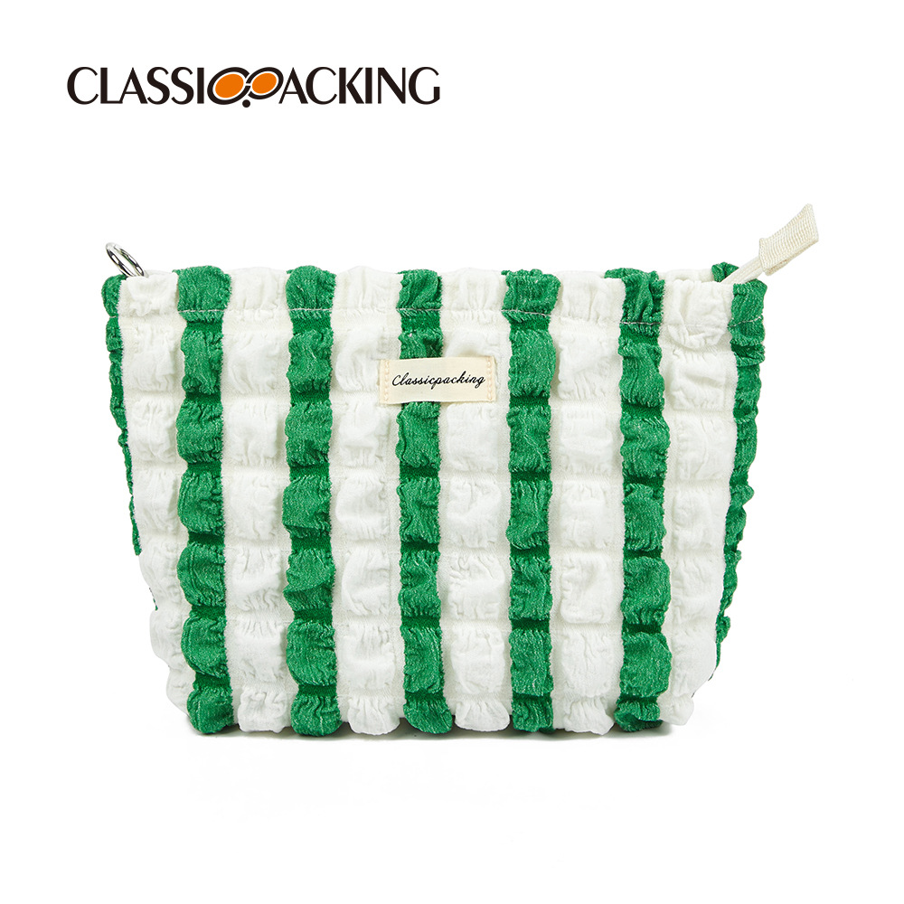 Fábrica al por mayor de algodón lleno de bolsa de cosméticos Flor de burbuja multifuncional suministros de belleza bolsa de almacenamiento bolsa de lavado de nube japonesa