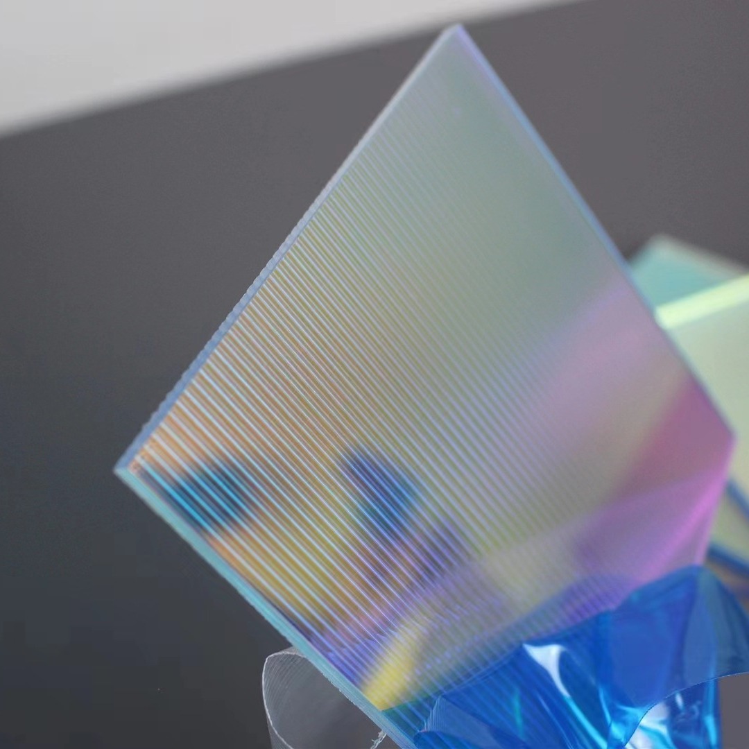 佛山厂家直供亚克力条纹炫彩板彩虹板石头纹渐变色装饰板