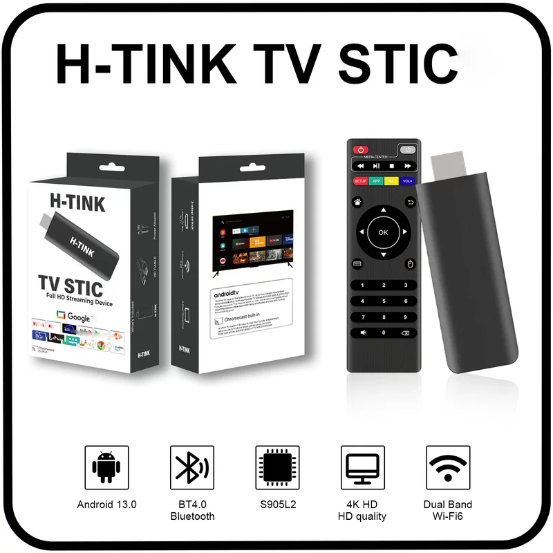 H-TINK портативная сетевая ТВ-приставка, сетевой TV BOX Android MINI