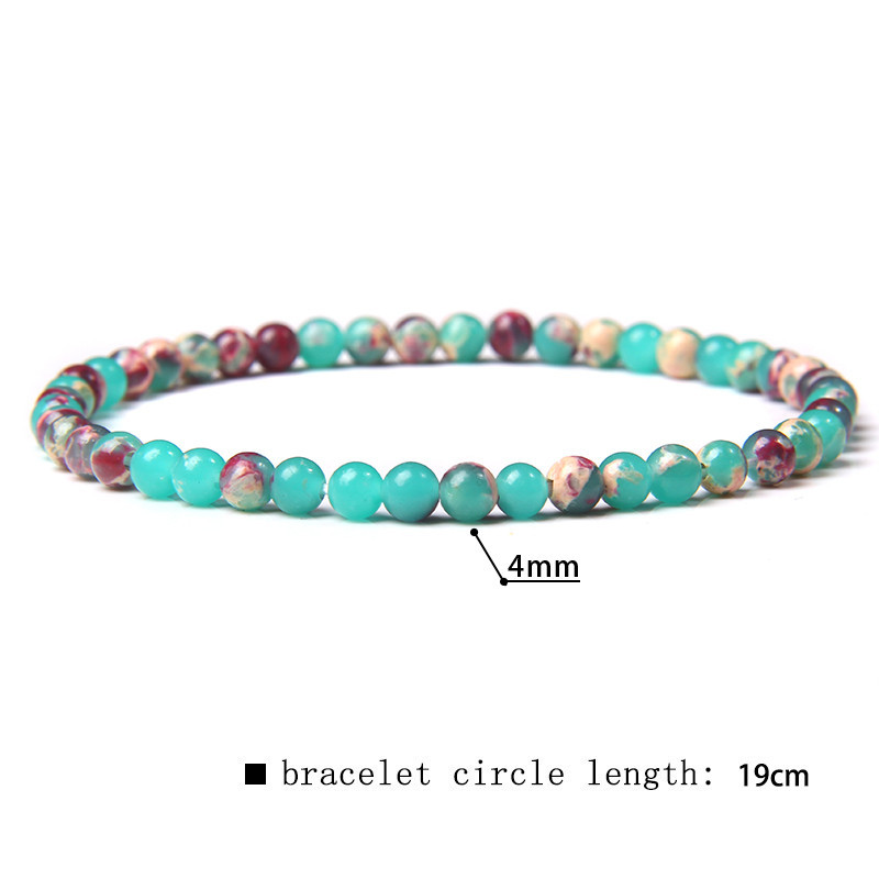 Simple Style Marble Natural Stone Beaded Bracelets display picture 6