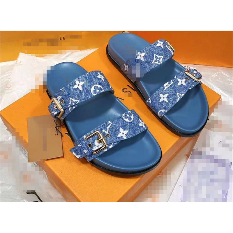 Sandalias de playa de talla grande para mujer, marca L, zapatos planos de playa para mujer, de secado rápido