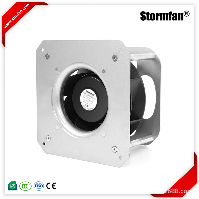 斯托姆EC225后向式外转子中压风机带支架变频调速离心风机耐高温