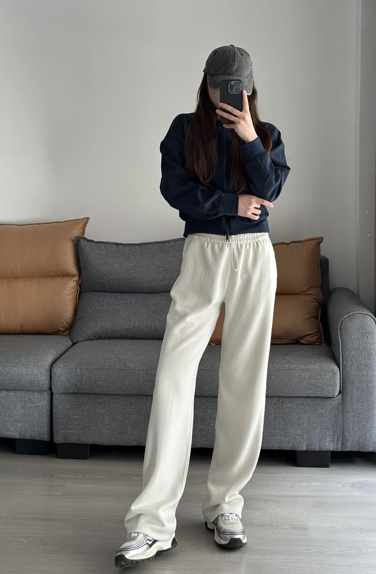 ルル レディース ストレート エアーパンツ ソフトストリーム ワイドレッグ スリム モーダル カジュアル ルーズ ハイウエスト カジュアルで多用途