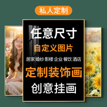 挂画尺寸来图钉制个性化海报壁画照片写真私人沙发背景墙装饰画