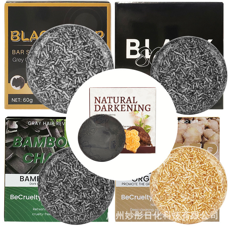 Comercio exterior transfronterizo soap Polygonum multiflorum champú jabón esencia cabello negro jabón hecho a mano hidratante y suave jabón para el cuidado del cabello jabón para el champú