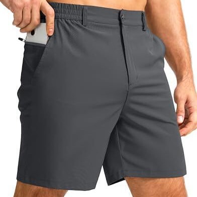 Cross-Border 2026 Hot-Selling Men's Casual Shorts Lightweight Golf Shorts Men's Elastic Waistband with 3 Pockets Cross-Border 2026 Hot-Selling Men's Casual Shorts Lightweight Golf Shorts Men's Elastic Waistband with 3 Pockets