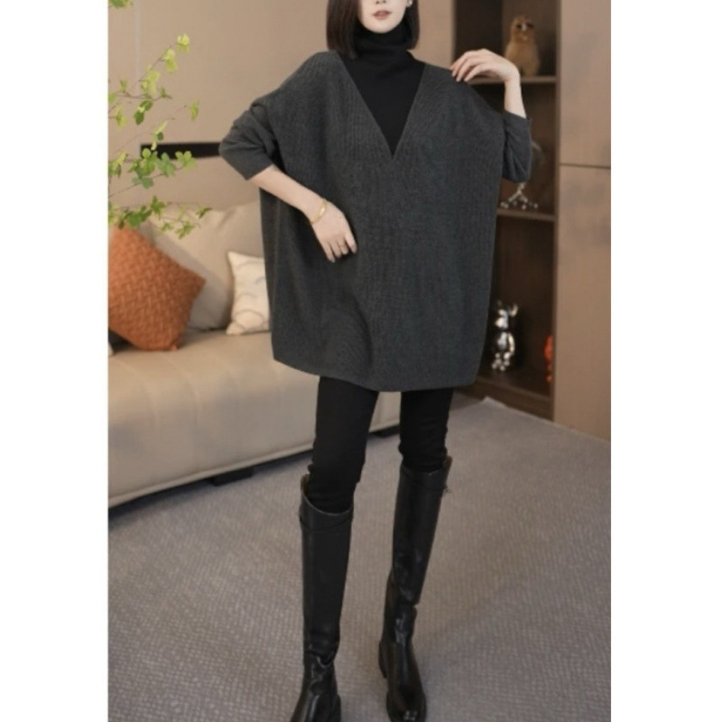 5128 # New designer-style, effortlessly chic, and relaxed-fit knit sweater for autumn and winter 5128 # New designer-style, effortlessly chic, and relaxed-fit knit sweater for autumn and winter