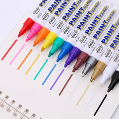 New Version 101: 12-Color Oil-Based Marker Pen – Waterproof, Paint-Safe, Industrial-Grade Marker for Metal Surfaces and Touch-Up Repairs