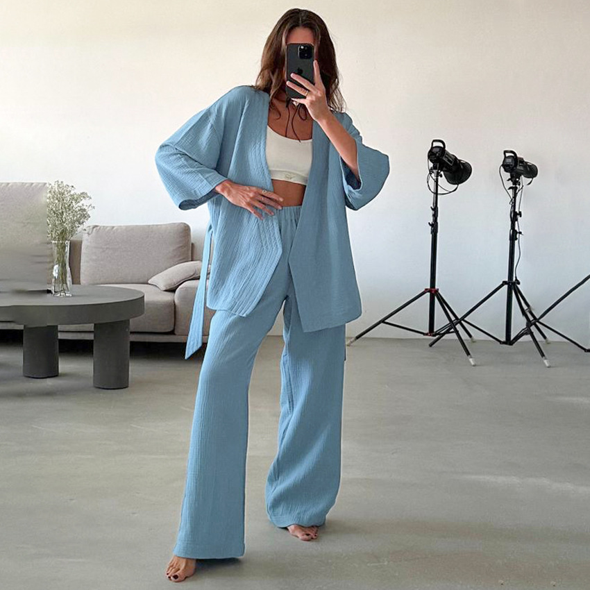 cotton blue cardigan