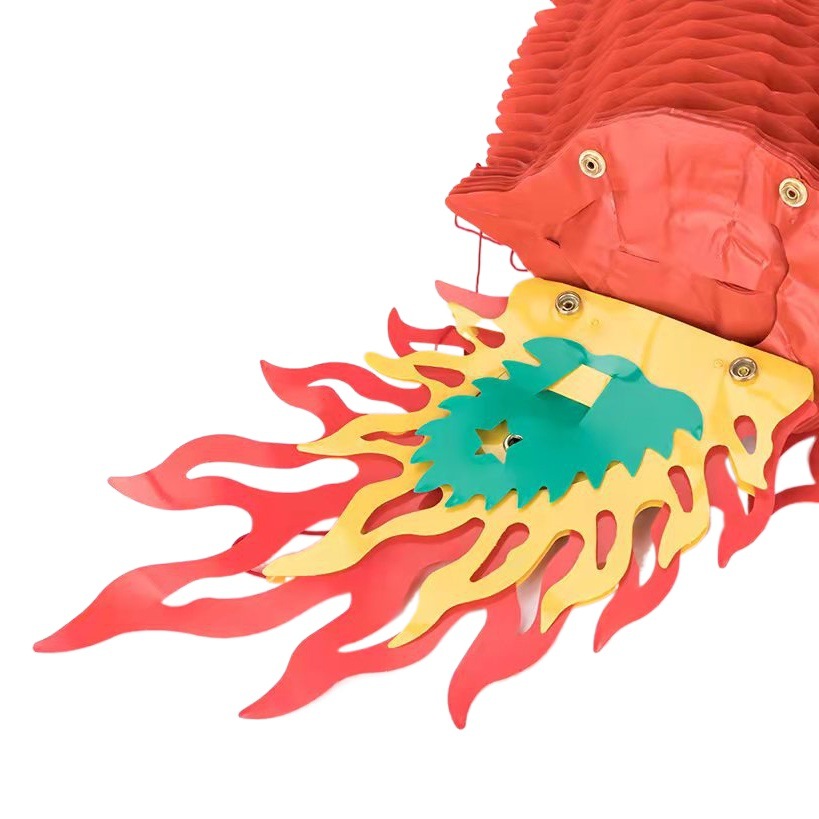 Dragon Lanterns Made of Plastic Paper, Chinese Red Dragon, for New Year and Festivals, Indoor and Outdoor, Shopping Malls, Supermarkets, Celebrations, Waterproof, Festive Decorations