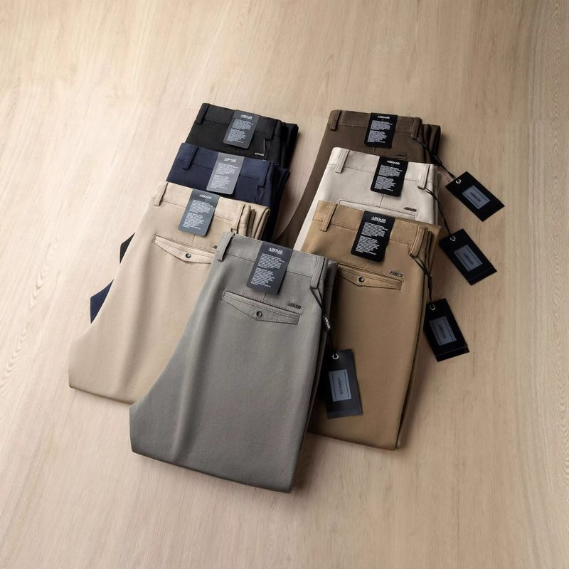 Wholesale Portable Fashionable Loose-Fit Men's Casual Pants High-End Business High-Waist Drapey Straight-Leg Suit Pants Formal Wear Wholesale Portable Fashionable Loose-Fit Men's Casual Pants High-End Business High-Waist Drapey Straight-Leg Suit Pants Formal Wear